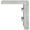 Sieninis baro staliukas, pilkas, 102x45x103,5cm, mediena