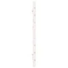Lova Sieninis galvūgalis, baltas, 206x3x63cm, pušies masyvas