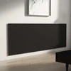 Sieninis galvūgalis, juodas, 240x1,5x80cm, apdirbta mediena