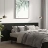 Sieninis galvūgalis, juodas, 240x1,5x80cm, apdirbta mediena