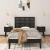Lova Sieninis galvūgalis, juodas, 96x3x63cm, pušies medienos masyvas