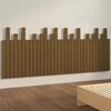 Lova Sieninis galvūgalis, medaus rudas, 204x3x80cm, pušies masyvas