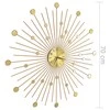 Sieninis laikrodis, auksinės spalvos, 70 cm, metalas