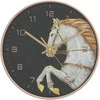 Sieninis laikrodis, auksinis/baltas, 29,5cm, PS/stiklas