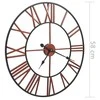 Sieninis laikrodis, raudonos spalvos, 58 cm, metalas
