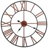 Sieninis laikrodis, raudonos spalvos, 58 cm, metalas