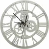 Sieninis laikrodis, sidabrinės spalvos, 30cm, akrilas