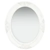 Sieninis veidrodis, baltos spalvos, 50x60cm, barokinio stiliaus