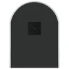 Sieninis veidrodis, sidabrinės spalvos, 60x25cm, ovalo formos