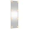 Sieninis veidrodis su LED lemputėmis, 30x100cm, stiklas