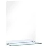 Sieninis veidrodis su lentyna, 40x60cm, grūdintas stiklas