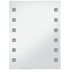 Sieninis vonios kambario veidrodis su LED, 60x80cm