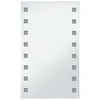 Sieninis vonios kambario veidrodis su LED, 60x100cm