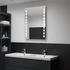 Sieninis vonios kambario veidrodis su LED, 60x80cm