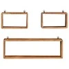 Sieninių lentynų rinkinys, 3 dalių, akacijos medienos masyvas