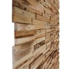 Sienos apdailos plokštės, 10vnt., perdirbtas tikmedis, 1,03m²