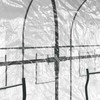 Šiltnamis, skaidrus, 160x400x190 cm, pvc ir plienas