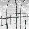 Šiltnamis, skaidrus, 160x400x190 cm, PVC ir plienas