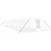 Šiltnamis su plieno rėmu, baltos spalvos, 20x5x2,3m, 100m²