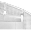 Šiltnamis su plieno rėmu, baltos spalvos, 12x5x2,3m, 60m²