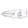 Šiltnamis su plieno rėmu, žalios spalvos, 22x6x2,85m, 132m²