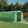 Šiltnamis su plieno rėmu, žalios spalvos, 6x2x2m, 12m²