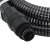 Siurbimo žarna su PVC jungtimis, juodos spalvos, 1", 4m, PVC