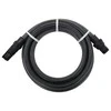 Siurbimo žarna su PVC jungtimis, juodos spalvos, 1", 4m, PVC
