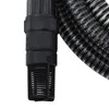 Siurbimo žarna su PVC jungtimis, juodos spalvos, 1", 10m, PVC