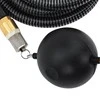Siurbimo žarna su žalvarinėmis jungtimis, juoda, 1,1", 7m, PVC