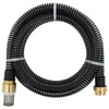 Siurbimo žarna su žalvarinėmis jungtimis, juoda, 1,1", 15m, PVC