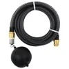 Siurbimo žarna su žalvarinėmis jungtimis, juoda, 1,1", 7m, PVC