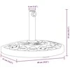 Skėčio nuo saulės pagrindas 38/48mm skersmens stulpams, 9kg