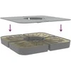 Skėčio nuo saulės pagrindo rinkinys, 4 dalių, 100kg, PP