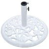 Skėčio pagrindas, baltos spalvos, ketus, 12kg, 48cm