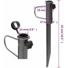 Skėčių stovai su smaigais, 2vnt., 19x42cm, plienas