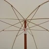 Sodo skėtis nuo saulės su plieniniu stulpu, smėlio, 240cm