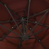 Sodo skėtis su aliuminio stulpu, terakota, 3x3m, 4 aukščių