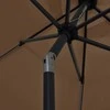 Sodo skėtis su LED ir aliuminio stulpu, taupe, 300cm