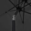 Sodo skėtis su LED ir aliuminio stulpu, antracito, 300cm