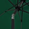 Sodo skėtis su LED ir aliuminio stulpu, žalias, 300cm