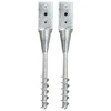 Smeigiami kuoliukai, 2vnt., sidabriniai, 10x10x57cm, plienas