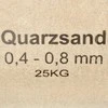 Smėlis filtrui, 25kg, 0,4-0,8mm