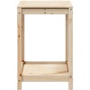 Sodinimo stalas su lentyna, 82,5x50x75cm, pušies masyvas