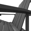 Sodo Adirondack kėdė su pakoja, antracito spalvos, HDPE