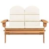 Sodo adirondack suoliukas su pagalvėlėmis, 126cm, akacija