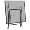 Lauko baldų komplektas Sodo baldų komplektas, 3 dalių, antracito, išplėstas metalas