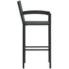 Lauko baldų komplektas Sodo baro baldų komplektas, 9 dalių, juodas (246665+2x313455)