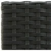 Lauko baldų komplektas Sodo baro baldų komplektas, 9 dalių, juodas (246665+2x313455)