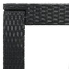 Sodo baro staliukas, juodas, 60,5x60,5x110,5cm, poliratanas